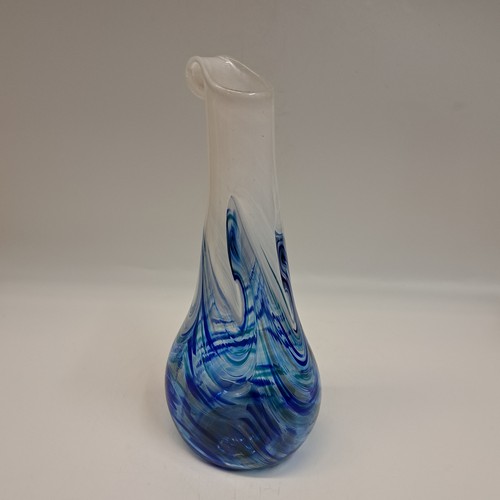 DB-753 Vase Blue and White wave surf 7x3x2 $48 at Hunter Wolff Gallery